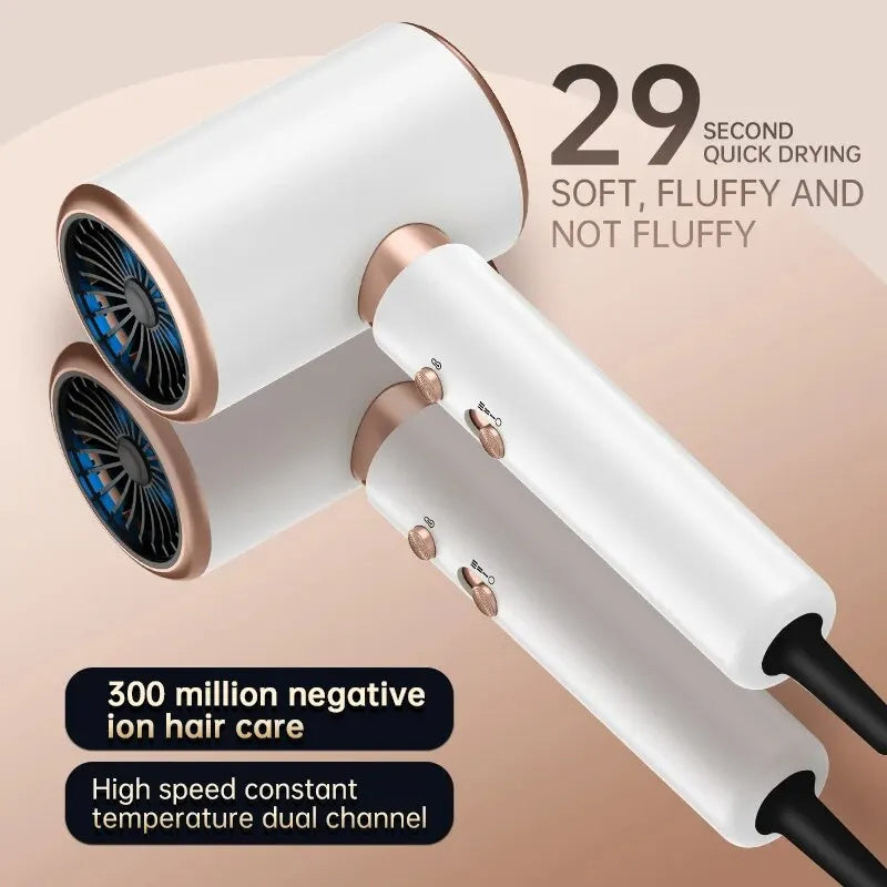 F37 2000W  Gear Professional Hair Dryer Negative Lonic Blow Dryer Hot Cold Wind Air Brush