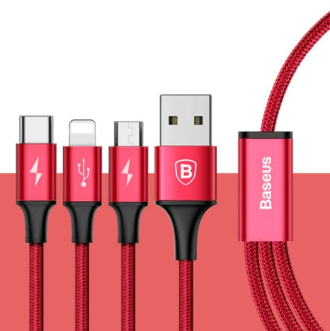 Baseus USB Cable For iPhone X 8 7 6 Charging USB Cable For Android