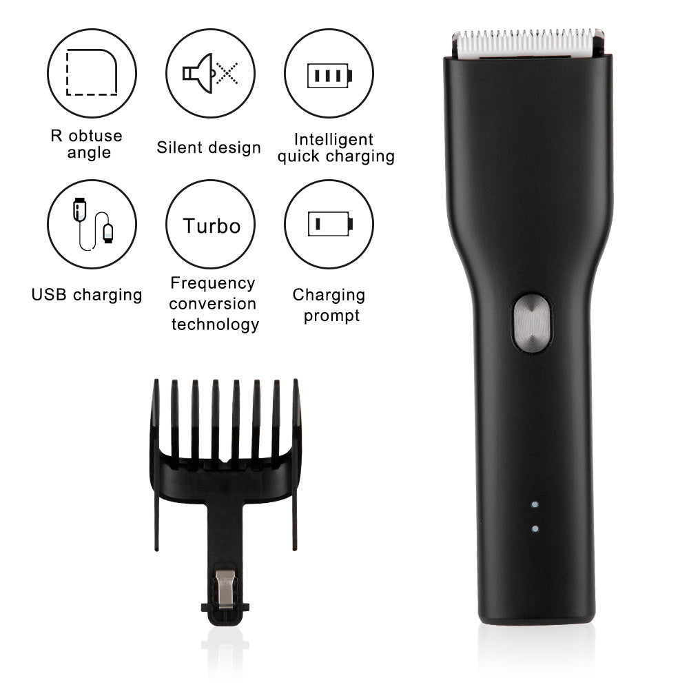 Rechargeable Buddha Head Oil Head Hair Clipper Pirate Electric Hair Clipper Hair Stylist Carving Metal Hair Clipper