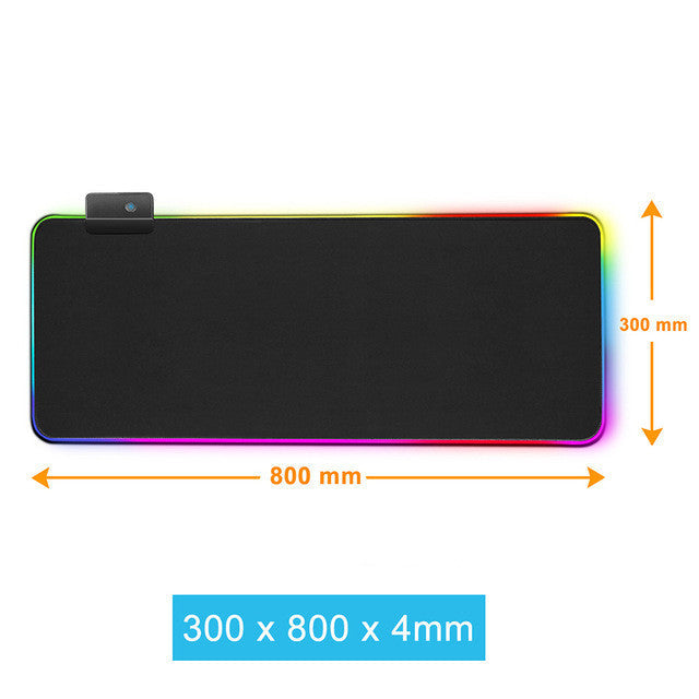 Luminous RGB Mouse Pad Game LED Rubber Table Mat