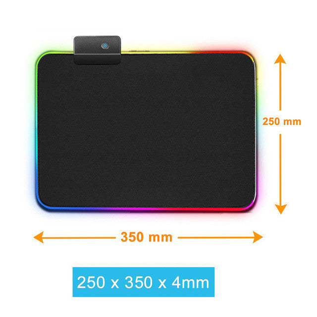 Luminous RGB Mouse Pad Game LED Rubber Table Mat