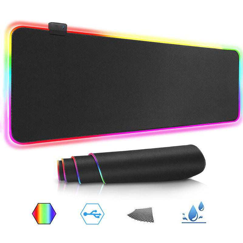 Luminous RGB Mouse Pad Game LED Rubber Table Mat