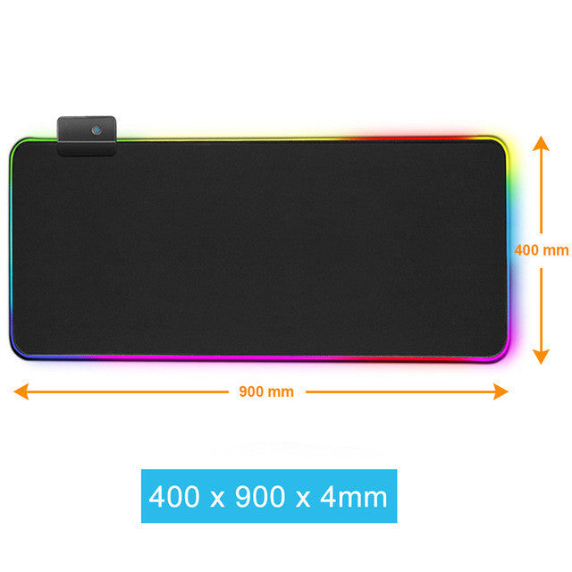 Luminous RGB Mouse Pad Game LED Rubber Table Mat