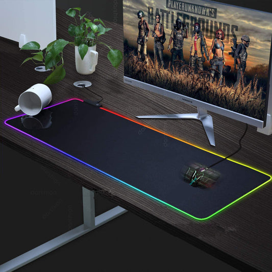 Luminous RGB Mouse Pad Game LED Rubber Table Mat