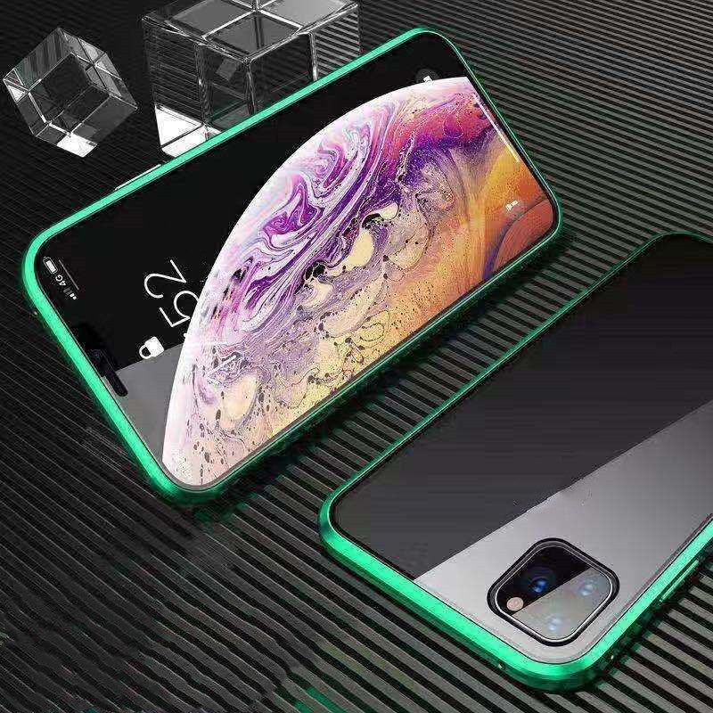 Double-sided glass magnetic king mobile phone case