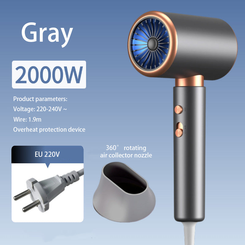 F37 2000W  Gear Professional Hair Dryer Negative Lonic Blow Dryer Hot Cold Wind Air Brush