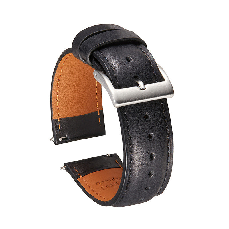 Retro Wrestling Smartwatch Quick Release Leather Strap